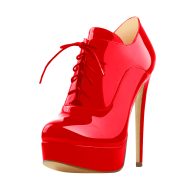 Plateau Hochfrontpumps Stiefeletten - Image 6
