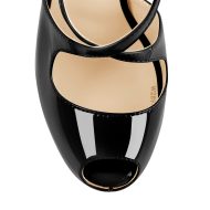 Plateau Pumps Stilettos High Heels Kreuzriemchen Kristallabsatz Peep Toe - Image 4