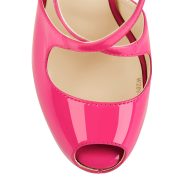 Plateau Pumps Stilettos High Heels Kreuzriemchen Kristallabsatz Peep Toe - Image 8