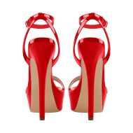 Plateau Riemchensandalen Stilettos Abendschuhe Slingbacks Knöchelschnallen - Image 11