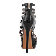 Plateau Riemchensandalen Stilettos Schnallen Reißverschluss Abendschuhe - Image 4