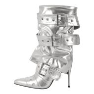 Plateau Stiefeletten verzierte Schnallen Nieten - Image 12