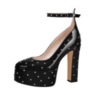 Nieten Plateau Pumps mit klobigem Absatz - Image 2