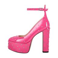 Nieten Plateau Pumps mit klobigem Absatz - Image 9