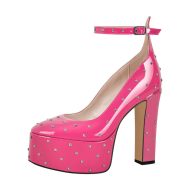 Nieten Plateau Pumps mit klobigem Absatz - Image 10