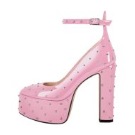 Nieten Plateau Pumps mit klobigem Absatz - Image 13