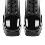 Schnür Stiefeletten mit klobigem Absatz und Plateausohle - Image 6