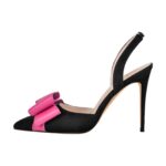 Slingbacks Stilettos High Heels Absatzschuhe verzierte Schleife