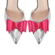 Slingbacks Stilettos High Heels Absatzschuhe verzierte Schleife - Image 7
