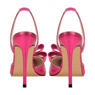 Slingbacks Stilettos High Heels Absatzschuhe verzierte Schleife - Image 16