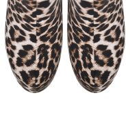 Plateau Stiefeletten Leopardenmuster Stilettos Halbstiefel - Image 9