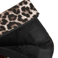 Plateau Stiefeletten Leopardenmuster Stilettos Halbstiefel - Image 10