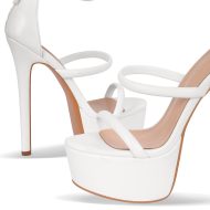 Plateau Riemchensandalen mit Pfennigabsatz Stilettos für Hochzeit Partys Tanzen - Image 9