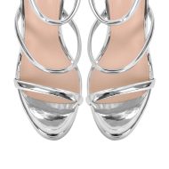 Plateau Riemchensandalen mit Pfennigabsatz Stilettos für Hochzeit Partys Tanzen - Image 12