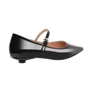 Flache Schuhe Lack Mary Janes Pumps Spitze Zehen - Image 9