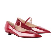Flache Schuhe Lack Mary Janes Pumps Spitze Zehen - Image 15