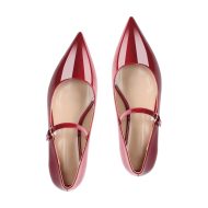 Flache Schuhe Lack Mary Janes Pumps Spitze Zehen - Image 14