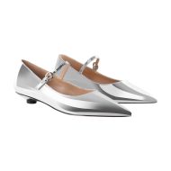 Flache Schuhe Lack Mary Janes Pumps Spitze Zehen - Image 5