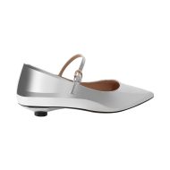 Flache Schuhe Lack Mary Janes Pumps Spitze Zehen - Image 4
