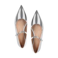Flache Schuhe Lack Mary Janes Pumps Spitze Zehen - Image 3