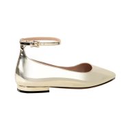Flache Pumps Mary Janes Lack Bequeme Ballerinas Knöchelschnallen Gold Silber - Image 9