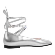 Flache Pumps mit Knöchelriemchen verzierte Schmucksteinen Ballerinas - Image 10