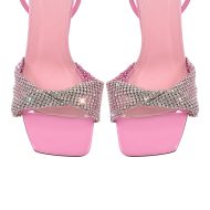 Sandalen mit Knöchelriemchen Farbverlauf Glitzer High Heels Abendschuhe - Image 8