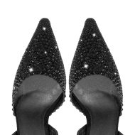 Slingbacks High Heels verzierte Schmucksteinen Spitze Zehen Abendschuhe - Image 4