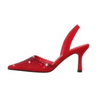 Slingbacks High Heels verzierte Schmucksteinen Spitze Zehen Abendschuhe - Image 9
