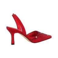 Slingbacks High Heels verzierte Schmucksteinen Spitze Zehen Abendschuhe - Image 11