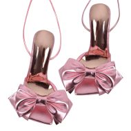 Sandalen verzierte Schleife mit Knöchelriemchen Abendschuhe Absatzschuhe Glitzer - Image 7
