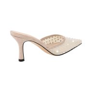 Spitze Zehen Pantoletten mit Kitten Absatz Stilettos Slip On Pumps Schmucksteinen - Image 11