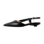 Runde Ferse spitze Zehe Slingback Flats