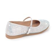 Runde Zehe Strass Schnalle Riemen Flats - Image 11