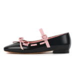 Damen Ballerinas mit Schleife