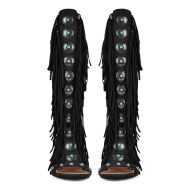 Sandalenstiefel mit abgerundeter Zehenpartie Quaste und Schnalle - Image 3
