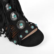 Sandalenstiefel mit abgerundeter Zehenpartie Quaste und Schnalle - Image 4