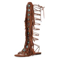 Sandalenstiefel mit abgerundeter Zehenpartie Quaste und Schnalle - Image 6