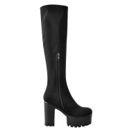 Plateau Kniestiefel mit klobigem Absatz - Image 3