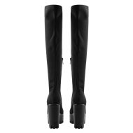 Plateau Kniestiefel mit klobigem Absatz - Image 4