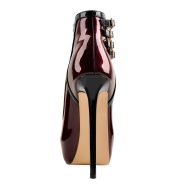 Lackpumps mit hohem Absatz und Knächelriemen und Schnalle - Image 4