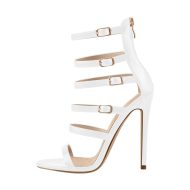 Riemchensandalen mit Pfennigabsatz Damenschuhe Riemchenschnallen - Image 6