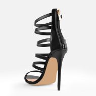 Riemchensandalen mit Pfennigabsatz Damenschuhe Riemchenschnallen - Image 4