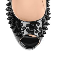 Peep Toe Pumps mit Plateausohle und Nieten - Image 4