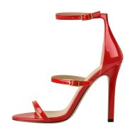 Stiletto Sandalen mit offenem Zehenbereich und Knöchelriemen - Image 7