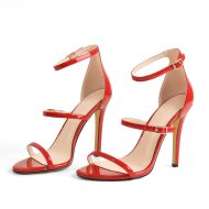 Stiletto Sandalen mit offenem Zehenbereich und Knöchelriemen - Image 8
