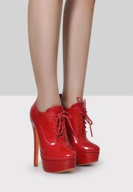 Plateau Hochfrontpumps Stiefeletten - Image 9
