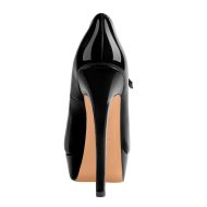 Peep Toed Plateau Pumps mit Schnallen Riemchenpumps Sexy Stilettos Mesh Riemchenpumps - Image 22