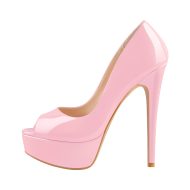 Peep Toe Plateau Stiletto Pumps mit hohem Absatz - Image 2