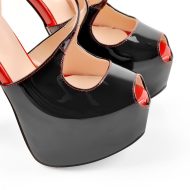 Überkreuzte Stiletto Sandalen mit hohem Absatz - Image 5